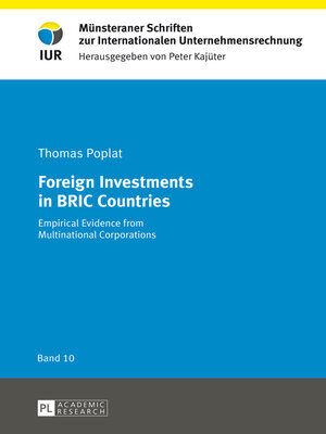 cover image of Foreign Investments in BRIC Countries